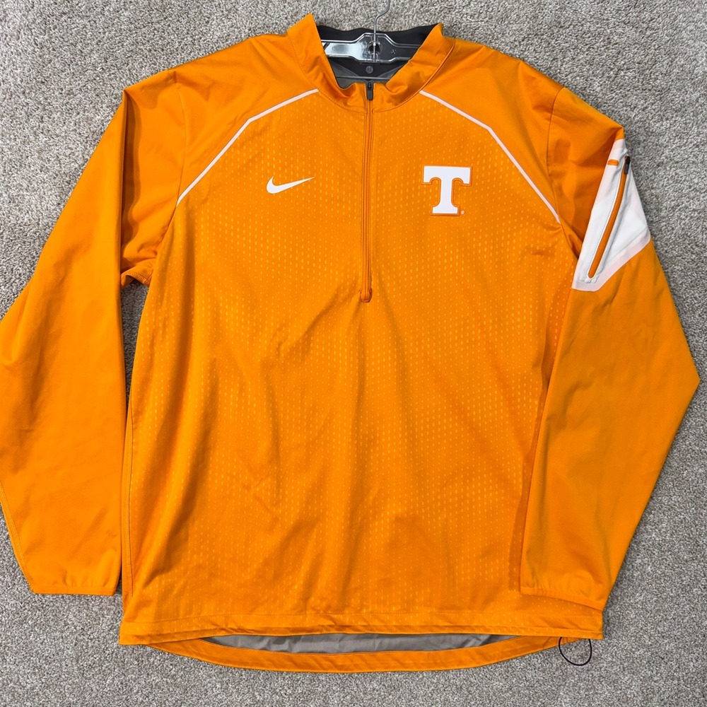 Tennessee Nike Quarter-Zip Pullover Mens XL Orange NCAA Football EUC